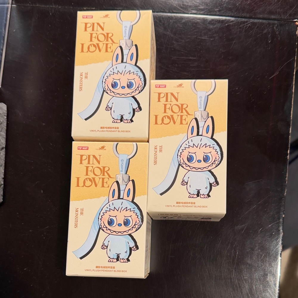 Popmart Pin for Love Vinyl Figure Keychain $15 each, 3 shown, only 1 per order